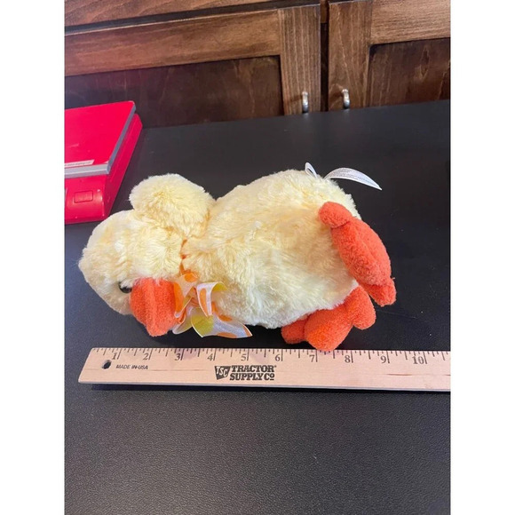 Animal Adventure Plush Toy Stuffed Animal Yellow Duck With Bow Easter 2011 - Picture 8 of 8